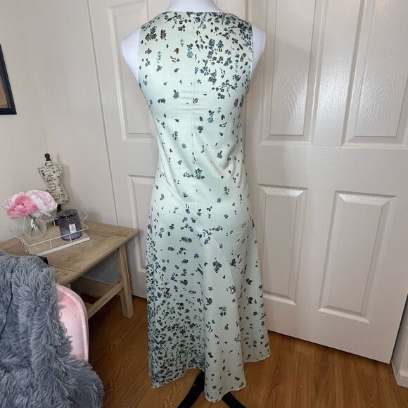 Vince Asymmetrical Floral Dress Mint Size XXS - Picture 2 of 16